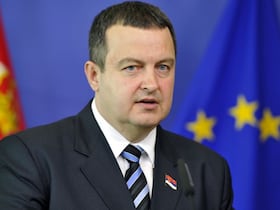 Le Premier vice-premier ministre de la Serbie et ministre des Affaires étrangères, Ivica Dacic.