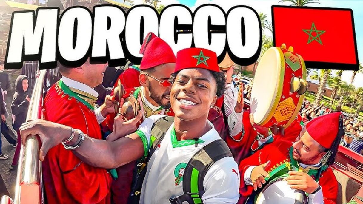 L'influenceur américain I Show Speed au Maroc.