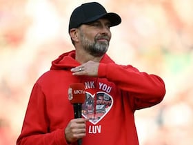 Jürgen Klopp lors de son départ de Liverpool.