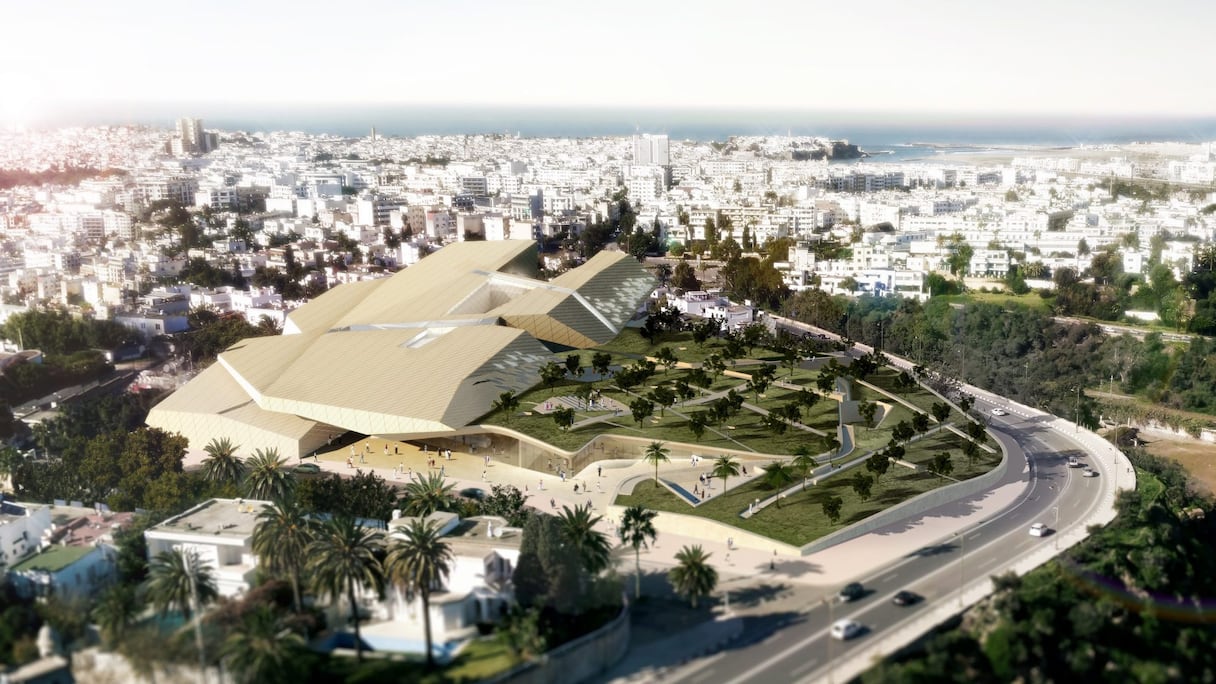 La maquette du Musée national d'archéologie et des sciences de la Terre à Rabat. (Groupe3Architectes).