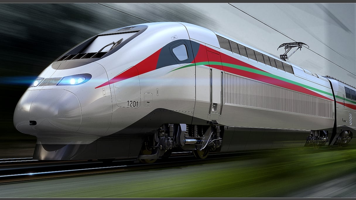 Maquette de la LGV marocaine.