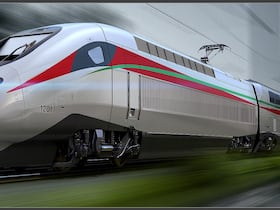 Maquette de la LGV marocaine.