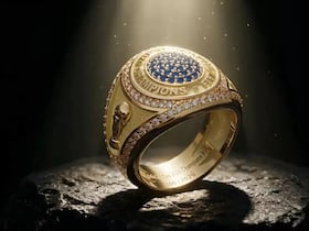 La bague collector offerte par la FIFA à l'équipe espagnole, vainqueur de la Coupe du monde 2026 de Football.