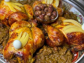 الدجاج محمر على الطريقة المغربية