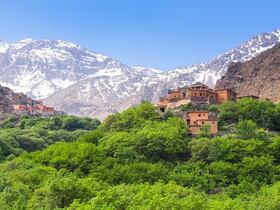 Village d'Imlil, province du Haouz, dans le Haut Atlas.