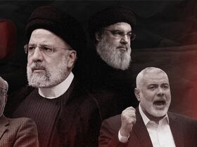 Le président iranien Ebrahim Raïssi, le chef du Hezbollah, Hassan Nasrallah, le patron du Polisario, Brahim Ghali et le leader du Hamas, Ismail Haniyeh.