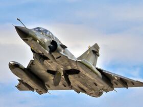 Une Mirage 2000-9E appartenant l'armée de l'air des Émirats arabes unis.