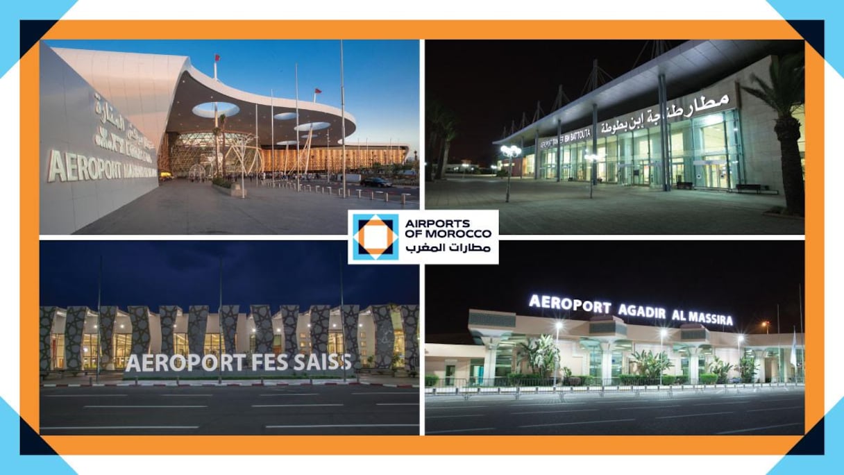 Les aéroports de Marrakech, Tanger, Fès et Agadir.