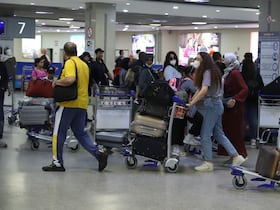 Des passagers à l’aéroport Casablanca-Mohammed V.