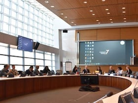 Au siège du Centre international pour le règlement des différends relatifs aux investissements (CIRDI), à Washington.