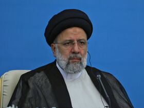Le président iranien Ebrahim Raisi, à une conférence de presse conjointe avec ses homologues russe et turc à la suite de leur sommet à Téhéran, le 19 juillet 2022.