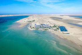 Baie de Dakhla, dans la dernière ville au sud du Maroc.