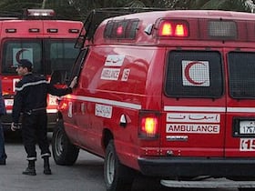 Ambulances de la Protection civile.