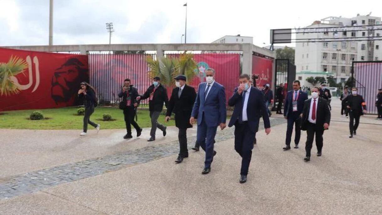 Abdellatif Hammouchi, directeur général de la DGSN et de la DGST, au complexe Mohammed V avant Maroc-RDC.