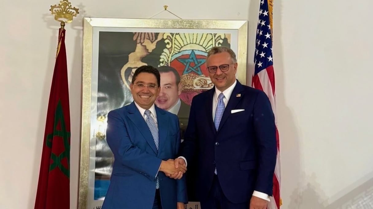 Nasser Bourita et Massad Boulos, vendredi 26 septembre 2025 à New York.