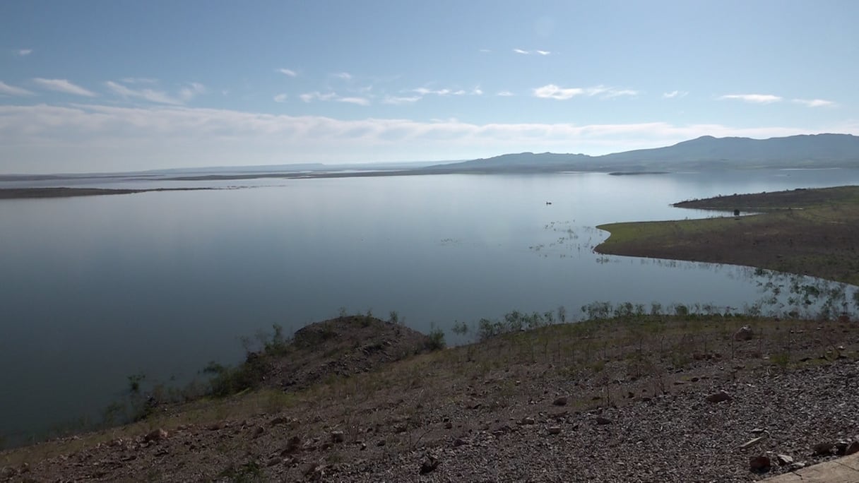 مشاهد من سد المسيرة ثاني أكبر سد في المغرب بعد ارتفاع نسبة ملئه إلى 8,5% (13 يناير2026)