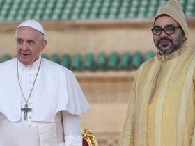 Le pape François et le roi Mohammed VI.