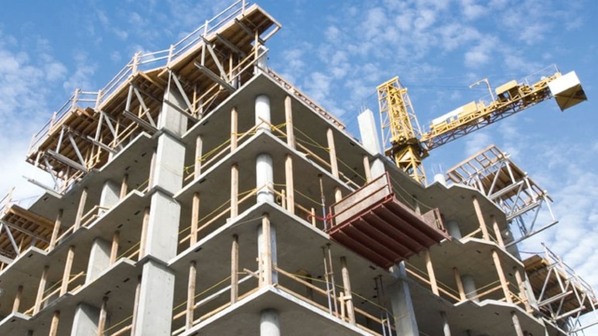 Chantier en construction.