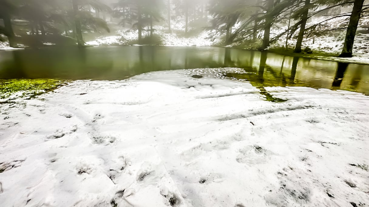 بعد سنوات من الجفاف.. مياه الأمطار والثلوج تحيي بحيرة "بئر السودان" بباب برد