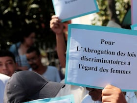Des militants marocains manifestent le 9 septembre 2019.