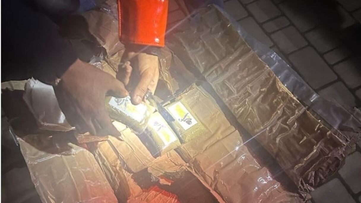 Une partie de la drogue saisie mercredi 14 février à Berrechid.