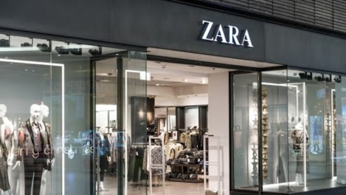 Boutique Zara, enseigne du groupe espagnol Inditex.
