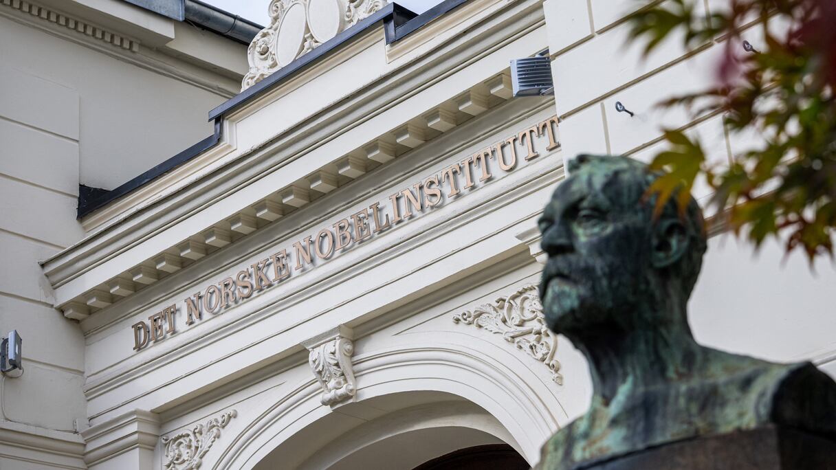 L'Institut Nobel norvégien est photographié à Oslo, en Norvège, le 25 septembre 2024.