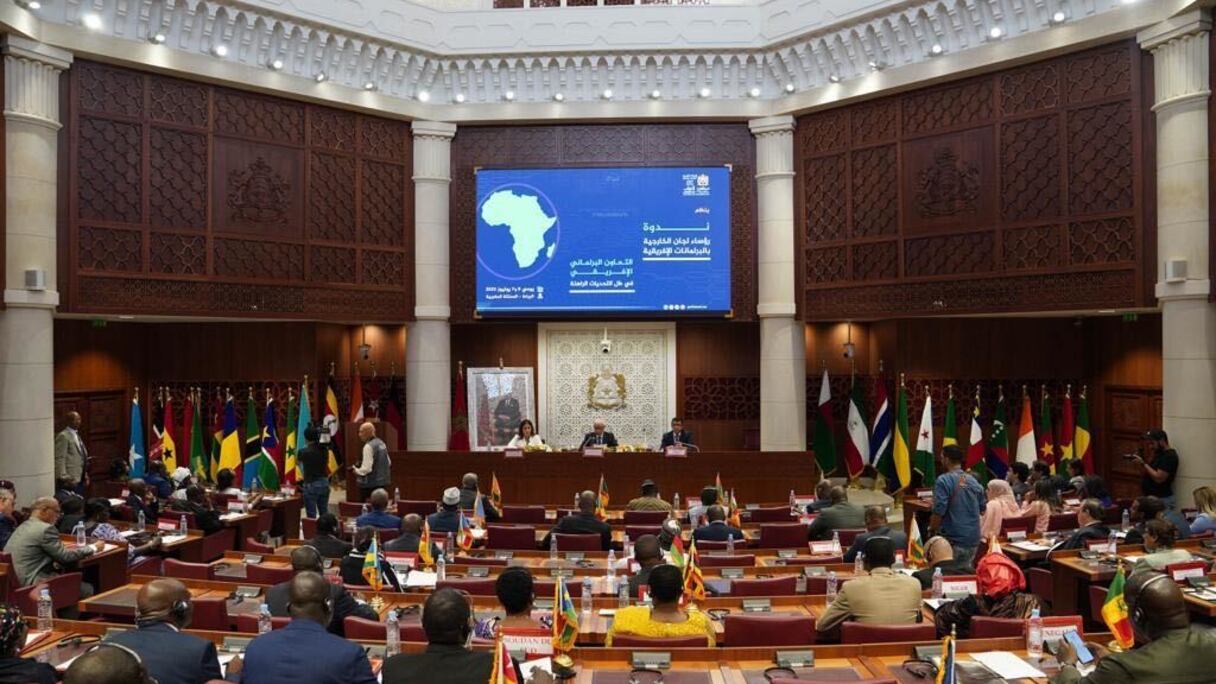 Le Parlement marocain a réuni 28 présidents de Commissions des Affaires étrangères d’autant de Parlements d’Afrique, le 6 juillet 2023.