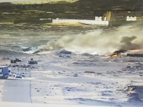 La milice du Polisario a mis le feu dans les tentes dressées à proximité d'El Guerguarate, avant de prendre la fuite.