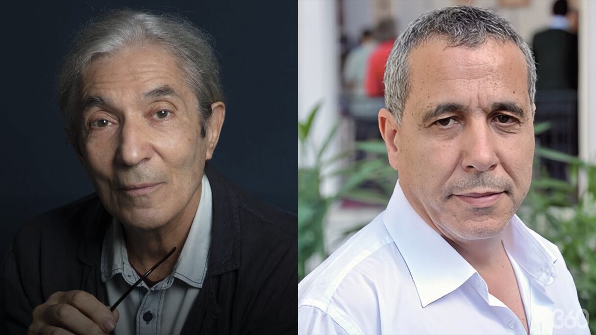 Les écrivains Boualem Sansal et Kebir Mustapha Ammi.
