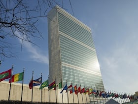 Le siège de l'ONU, à New York.