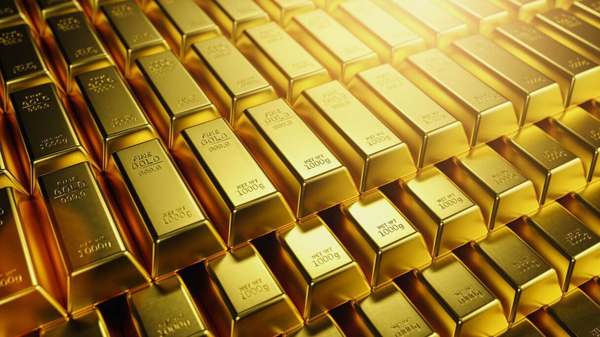 Des lingots d'or.