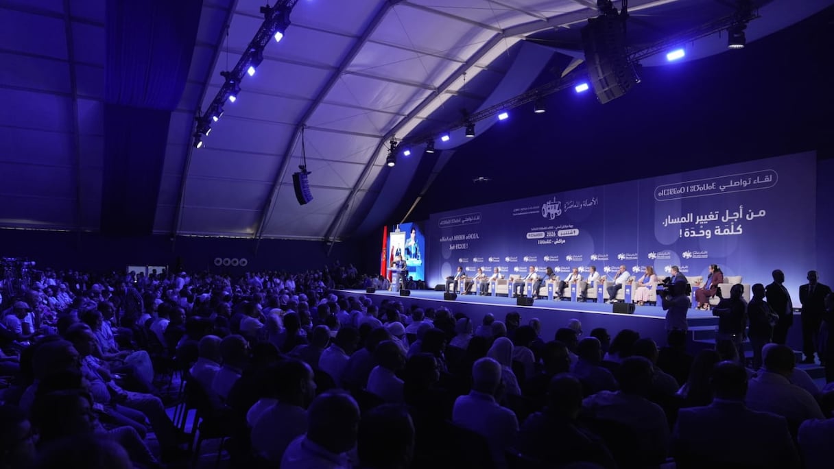 Lors de la rencontre organisée par le PAM dans le cadre de sa campagne électorale, mercredi 9 septembre 2026 à Marrakech.