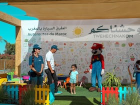 Des animations opérées par ADM sur une aire de repos.