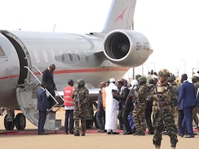 L'arrivée du nouveau président béninois Romuald Wadagni à Niamey.