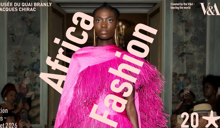 L'exposition "Africa Fashion" se tient au musée du Quai Branly à Paris, du 31 mars au 12 juillet 2026.