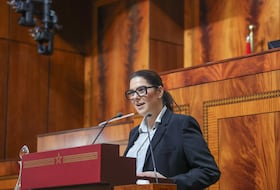 La cheffe du gouvernement, Fatima Ezzahra El Mansouri, devant le Parlement, lundi 19 octobre 2026.