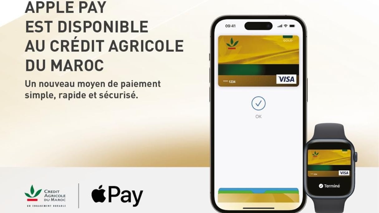 Crédit Agricole du Maroc lance son service Apple Pay.