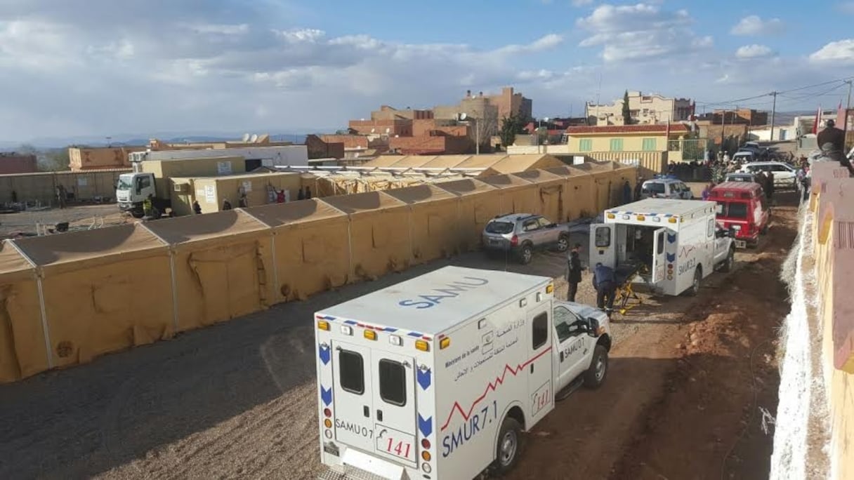 Leqbab, localité près de Khénifra, voit l'arrivée de forts renforts médicaux.
