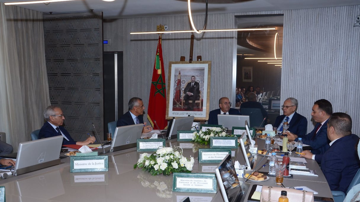 Lors du conseil d'administration de l'ANCFCC, tenu le 8 juillet 2025 à Rabat.