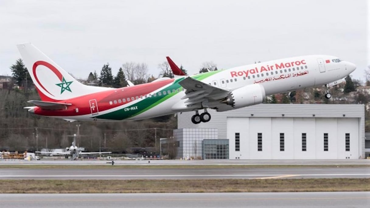 Un Boeing 737 Max de Royal Air Maroc.