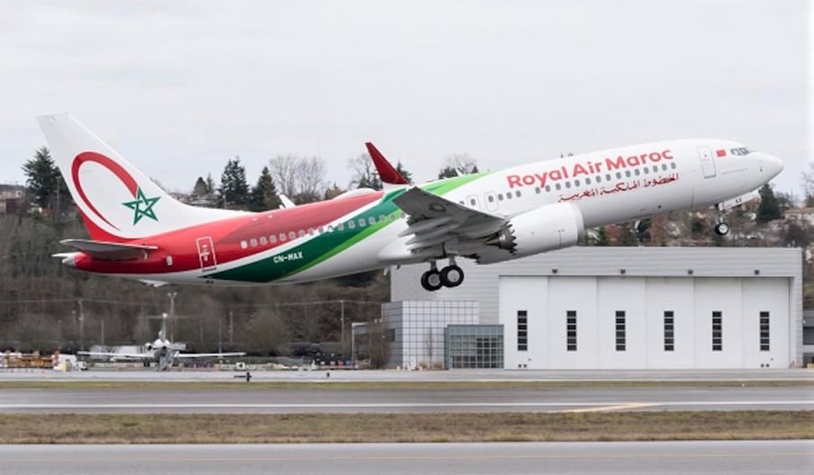 Un Boeing 737 Max de Royal Air Maroc.