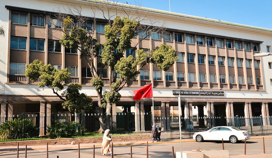 Le siège du Conseil de la ville de Casablanca.