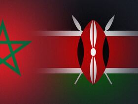Les Drapeaux du Maroc et de la République du Kenya.