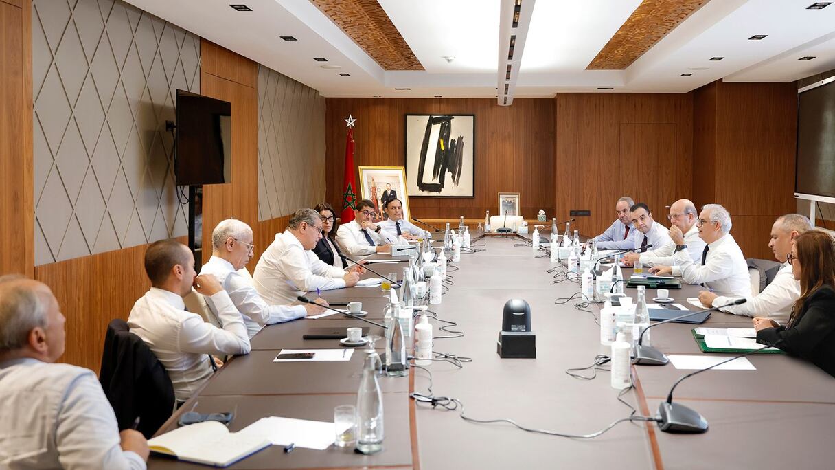Lors de la réunion de la majorité gouvernementale, mardi 30 septembre 2025 à Rabat.