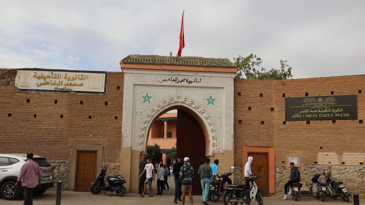 A Marrakech, reprise des cours aux lycées Mohammed V et Ben Youssef ayant accueilli les élèves en provenance des communes touchées par le séisme à Al Haouz.