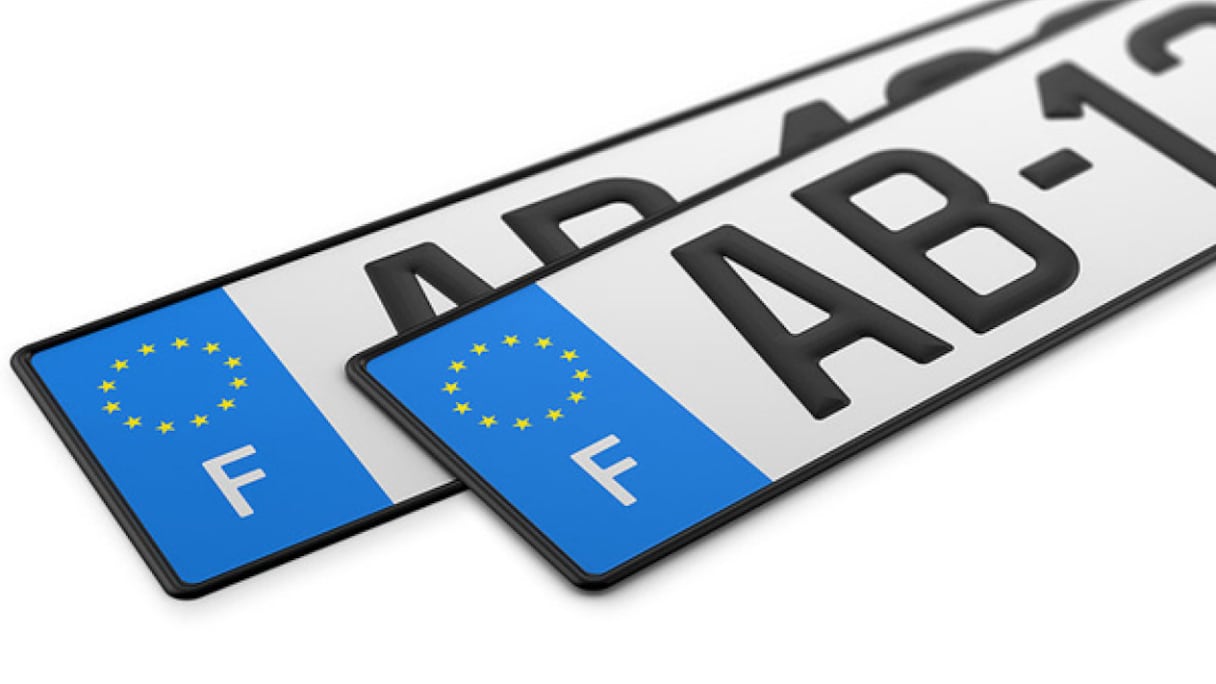 Plaques d'immatriculation françaises