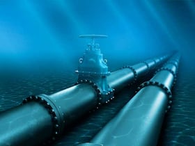 Un gazoduc offshore. Photographie d'illustration.