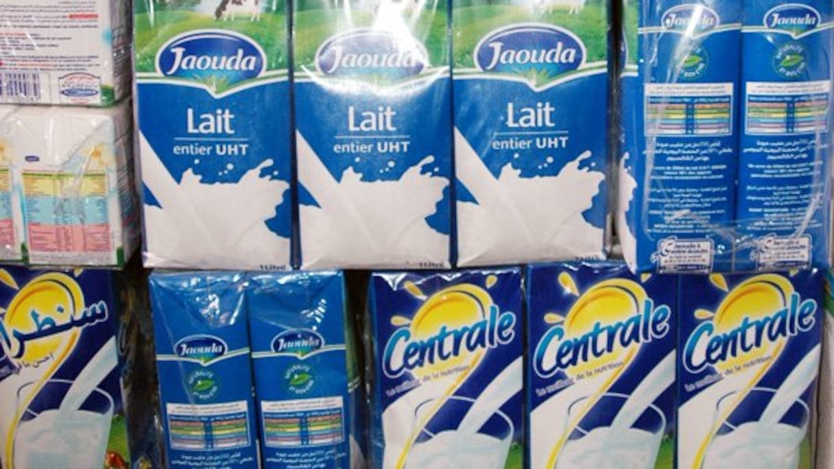 Des marques de lait UHT.