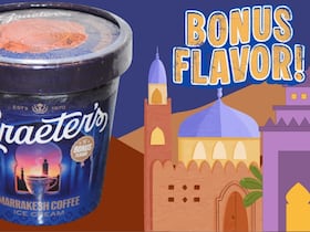 La nouvelle saveur "Marrakesh coffee" de la marque américaine de crème glacée "Greater's".